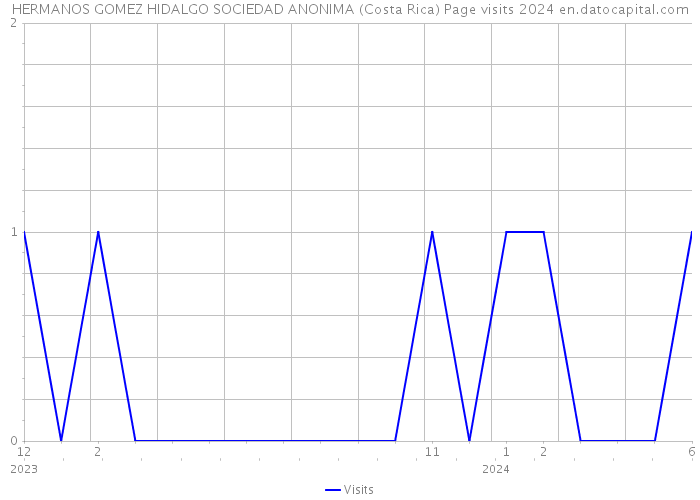 HERMANOS GOMEZ HIDALGO SOCIEDAD ANONIMA (Costa Rica) Page visits 2024 