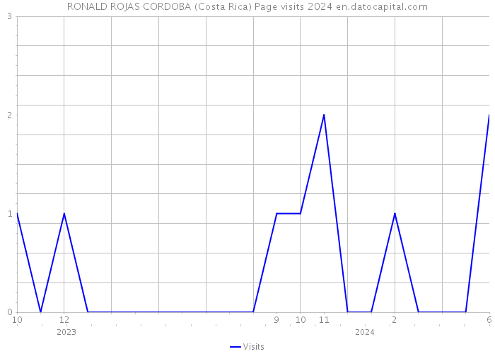 RONALD ROJAS CORDOBA (Costa Rica) Page visits 2024 