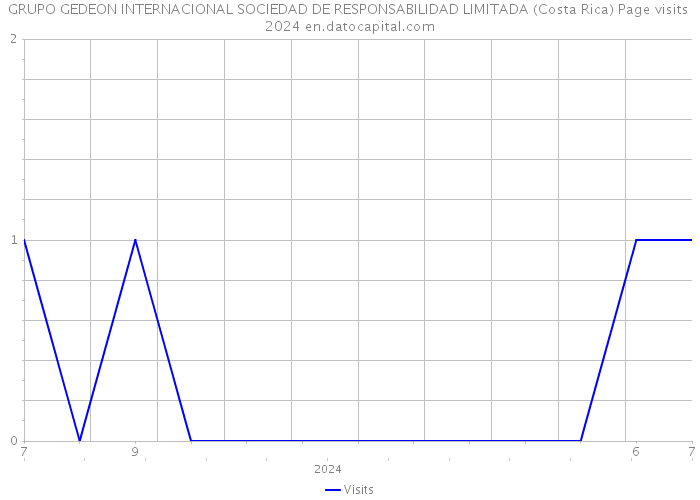 GRUPO GEDEON INTERNACIONAL SOCIEDAD DE RESPONSABILIDAD LIMITADA (Costa Rica) Page visits 2024 