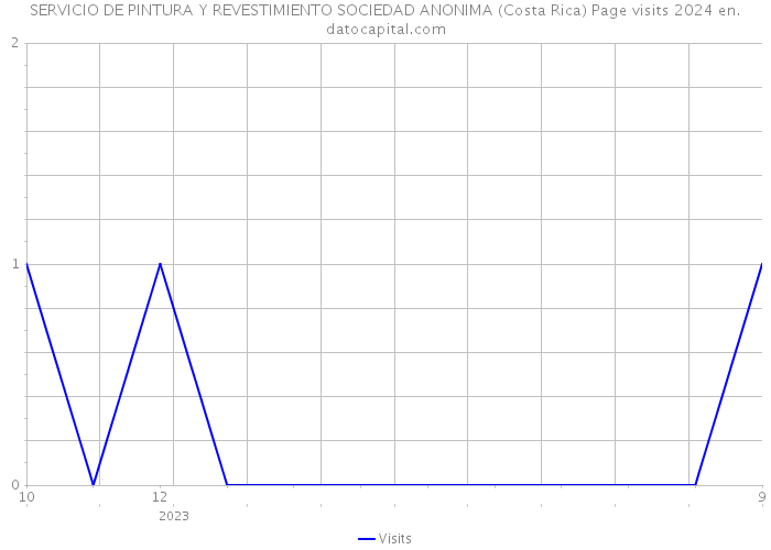 SERVICIO DE PINTURA Y REVESTIMIENTO SOCIEDAD ANONIMA (Costa Rica) Page visits 2024 