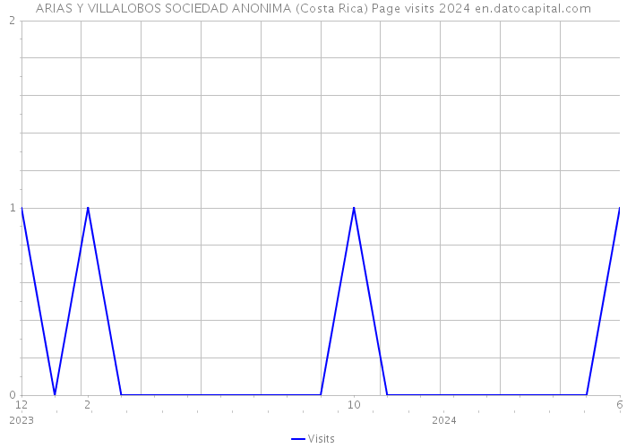 ARIAS Y VILLALOBOS SOCIEDAD ANONIMA (Costa Rica) Page visits 2024 