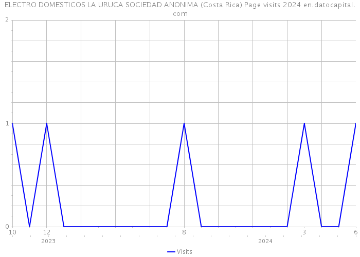 ELECTRO DOMESTICOS LA URUCA SOCIEDAD ANONIMA (Costa Rica) Page visits 2024 