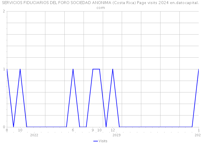 SERVICIOS FIDUCIARIOS DEL FORO SOCIEDAD ANONIMA (Costa Rica) Page visits 2024 