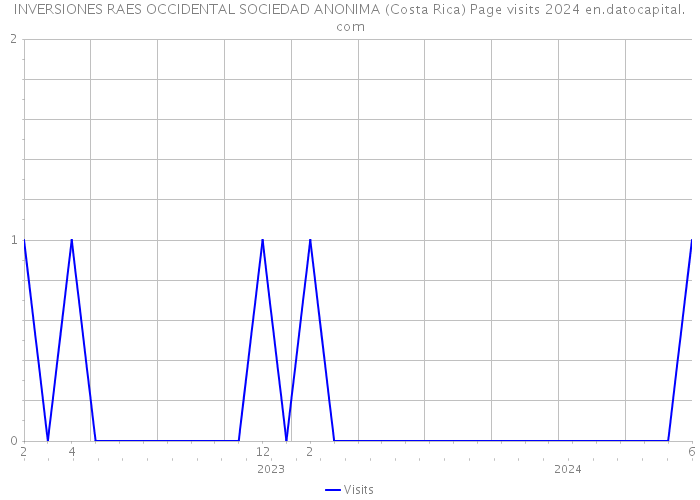 INVERSIONES RAES OCCIDENTAL SOCIEDAD ANONIMA (Costa Rica) Page visits 2024 