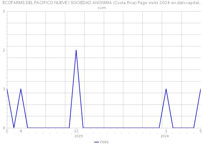 ECOFARMS DEL PACIFICO NUEVE I SOCIEDAD ANONIMA (Costa Rica) Page visits 2024 
