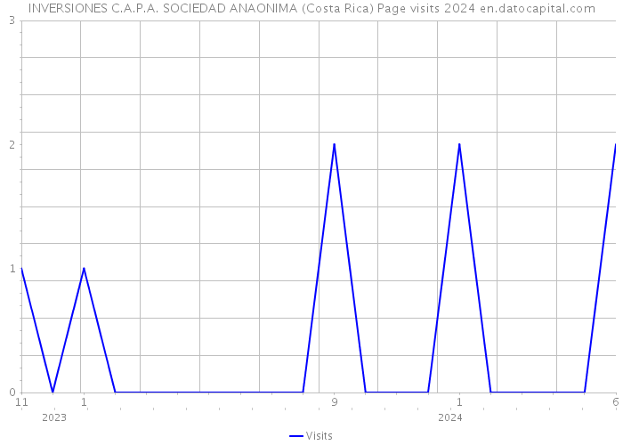 INVERSIONES C.A.P.A. SOCIEDAD ANAONIMA (Costa Rica) Page visits 2024 