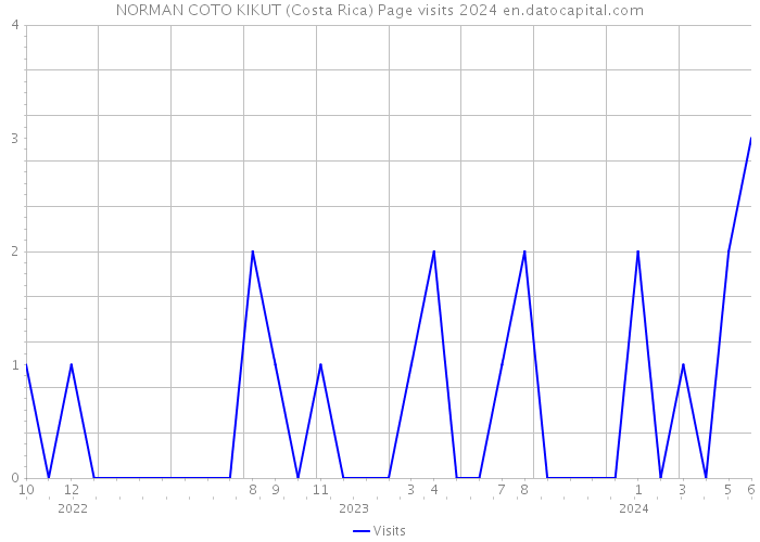NORMAN COTO KIKUT (Costa Rica) Page visits 2024 