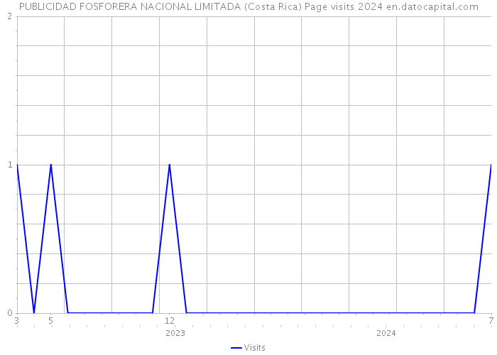 PUBLICIDAD FOSFORERA NACIONAL LIMITADA (Costa Rica) Page visits 2024 