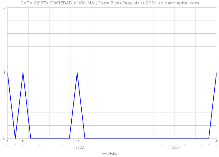 DATA COSTA SOCIEDAD ANONIMA (Costa Rica) Page visits 2024 