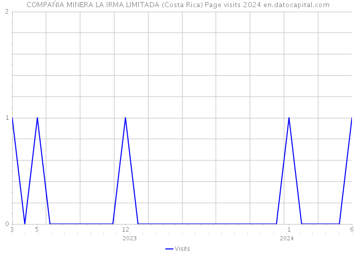 COMPAŃIA MINERA LA IRMA LIMITADA (Costa Rica) Page visits 2024 