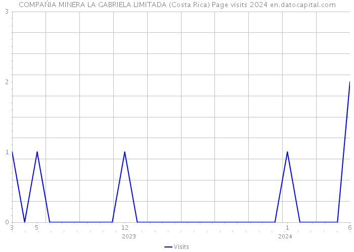 COMPAŃIA MINERA LA GABRIELA LIMITADA (Costa Rica) Page visits 2024 