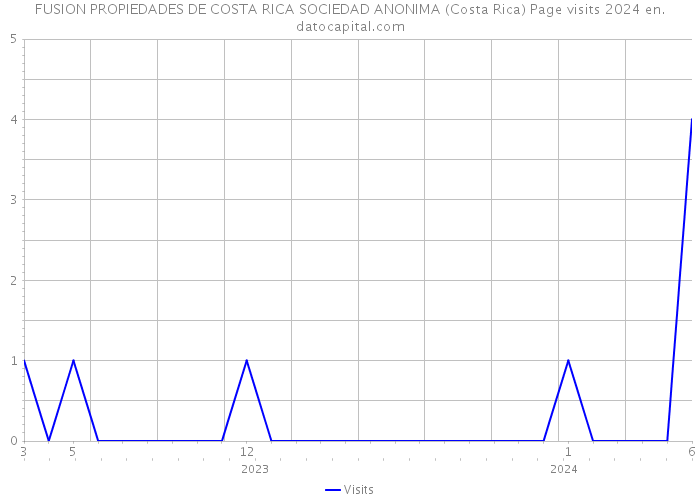 FUSION PROPIEDADES DE COSTA RICA SOCIEDAD ANONIMA (Costa Rica) Page visits 2024 