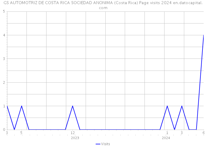 GS AUTOMOTRIZ DE COSTA RICA SOCIEDAD ANONIMA (Costa Rica) Page visits 2024 