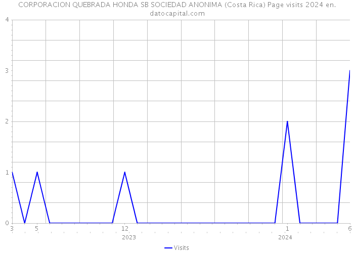 CORPORACION QUEBRADA HONDA SB SOCIEDAD ANONIMA (Costa Rica) Page visits 2024 