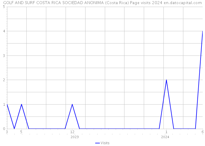 GOLF AND SURF COSTA RICA SOCIEDAD ANONIMA (Costa Rica) Page visits 2024 