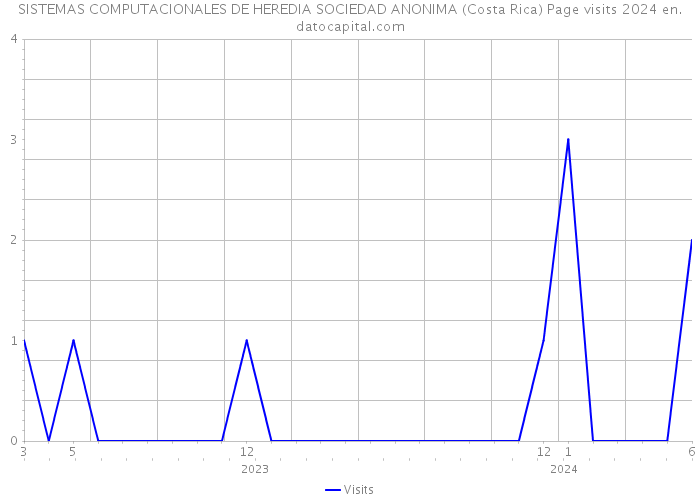SISTEMAS COMPUTACIONALES DE HEREDIA SOCIEDAD ANONIMA (Costa Rica) Page visits 2024 