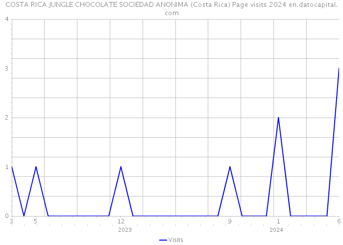 COSTA RICA JUNGLE CHOCOLATE SOCIEDAD ANONIMA (Costa Rica) Page visits 2024 
