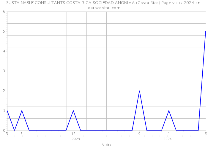 SUSTAINABLE CONSULTANTS COSTA RICA SOCIEDAD ANONIMA (Costa Rica) Page visits 2024 