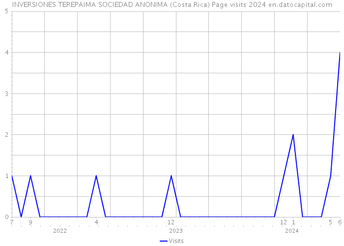 INVERSIONES TEREPAIMA SOCIEDAD ANONIMA (Costa Rica) Page visits 2024 