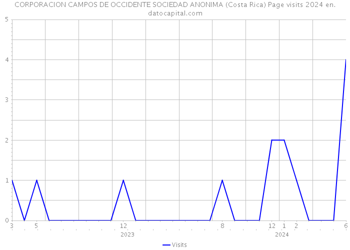 CORPORACION CAMPOS DE OCCIDENTE SOCIEDAD ANONIMA (Costa Rica) Page visits 2024 