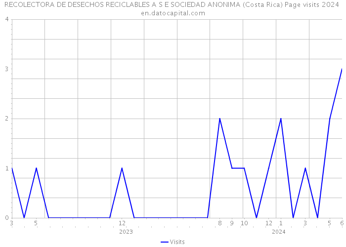RECOLECTORA DE DESECHOS RECICLABLES A S E SOCIEDAD ANONIMA (Costa Rica) Page visits 2024 