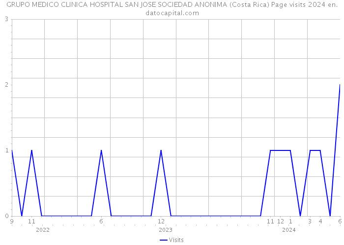 GRUPO MEDICO CLINICA HOSPITAL SAN JOSE SOCIEDAD ANONIMA (Costa Rica) Page visits 2024 