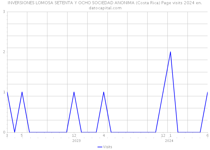 INVERSIONES LOMOSA SETENTA Y OCHO SOCIEDAD ANONIMA (Costa Rica) Page visits 2024 