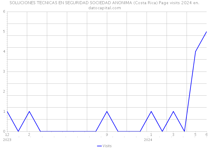 SOLUCIONES TECNICAS EN SEGURIDAD SOCIEDAD ANONIMA (Costa Rica) Page visits 2024 