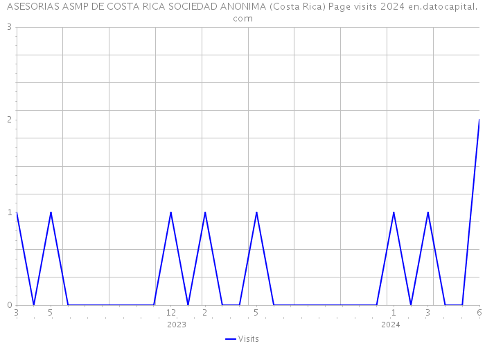ASESORIAS ASMP DE COSTA RICA SOCIEDAD ANONIMA (Costa Rica) Page visits 2024 