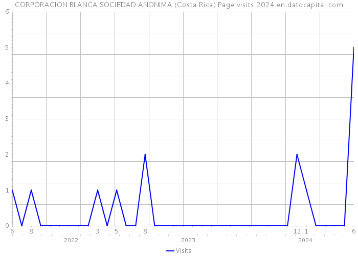 CORPORACION BLANCA SOCIEDAD ANONIMA (Costa Rica) Page visits 2024 