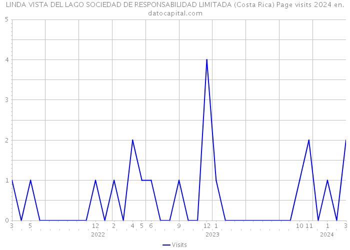 LINDA VISTA DEL LAGO SOCIEDAD DE RESPONSABILIDAD LIMITADA (Costa Rica) Page visits 2024 
