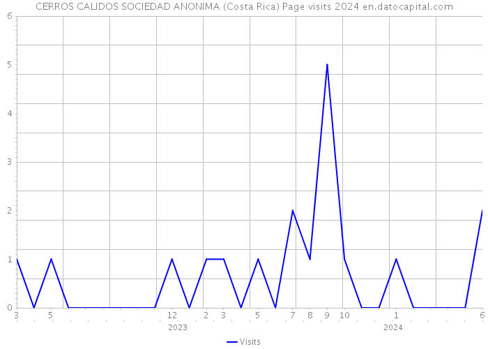 CERROS CALIDOS SOCIEDAD ANONIMA (Costa Rica) Page visits 2024 