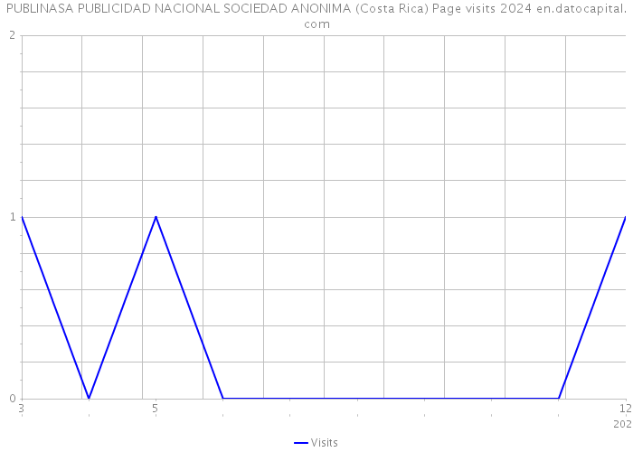 PUBLINASA PUBLICIDAD NACIONAL SOCIEDAD ANONIMA (Costa Rica) Page visits 2024 