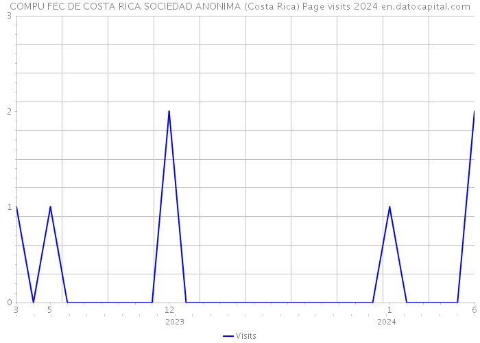 COMPU FEC DE COSTA RICA SOCIEDAD ANONIMA (Costa Rica) Page visits 2024 