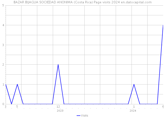 BAZAR BIJAGUA SOCIEDAD ANONIMA (Costa Rica) Page visits 2024 
