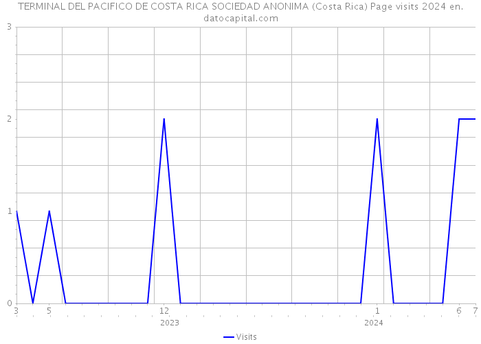 TERMINAL DEL PACIFICO DE COSTA RICA SOCIEDAD ANONIMA (Costa Rica) Page visits 2024 