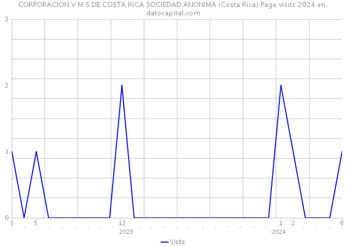 CORPORACION V M S DE COSTA RICA SOCIEDAD ANONIMA (Costa Rica) Page visits 2024 