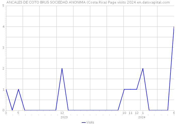 ANCALES DE COTO BRUS SOCIEDAD ANONIMA (Costa Rica) Page visits 2024 