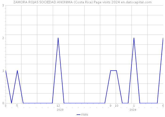 ZAMORA ROJAS SOCIEDAD ANONIMA (Costa Rica) Page visits 2024 