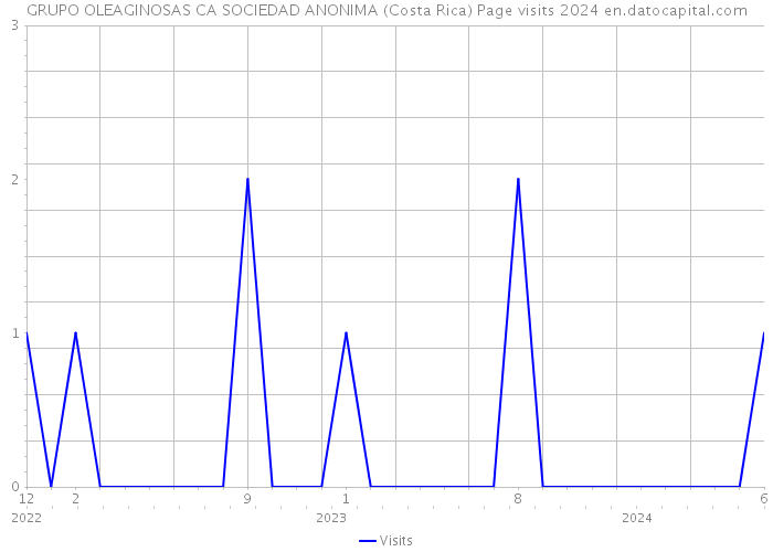 GRUPO OLEAGINOSAS CA SOCIEDAD ANONIMA (Costa Rica) Page visits 2024 