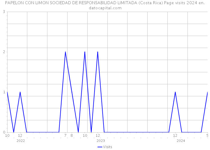 PAPELON CON LIMON SOCIEDAD DE RESPONSABILIDAD LIMITADA (Costa Rica) Page visits 2024 