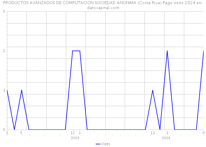 PRODUCTOS AVANZADOS DE COMPUTACION SOCIEDAD ANONIMA (Costa Rica) Page visits 2024 
