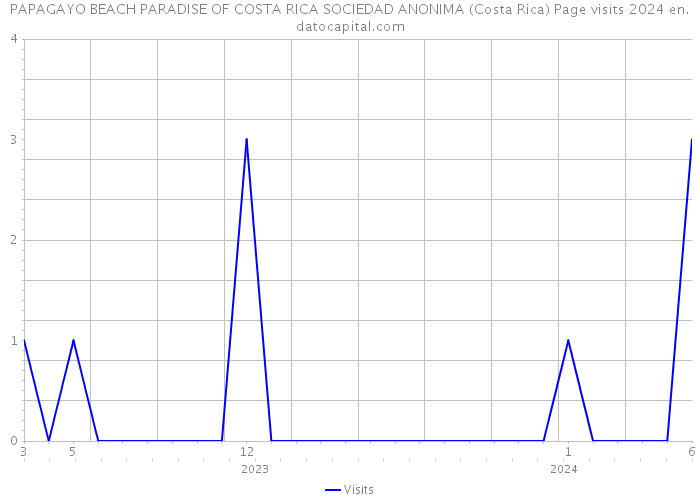 PAPAGAYO BEACH PARADISE OF COSTA RICA SOCIEDAD ANONIMA (Costa Rica) Page visits 2024 