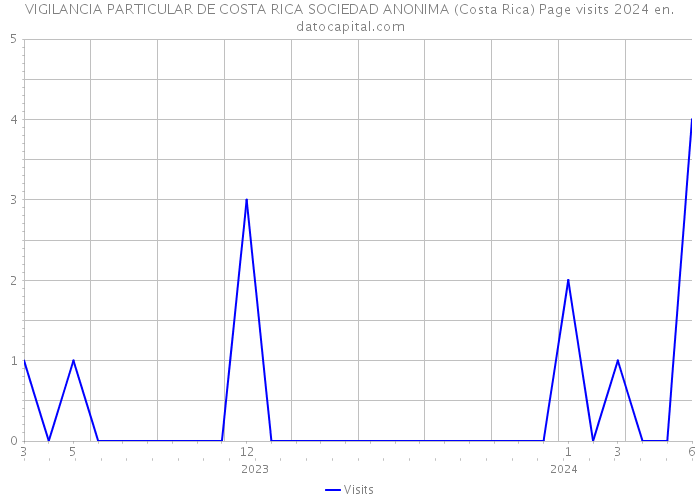 VIGILANCIA PARTICULAR DE COSTA RICA SOCIEDAD ANONIMA (Costa Rica) Page visits 2024 
