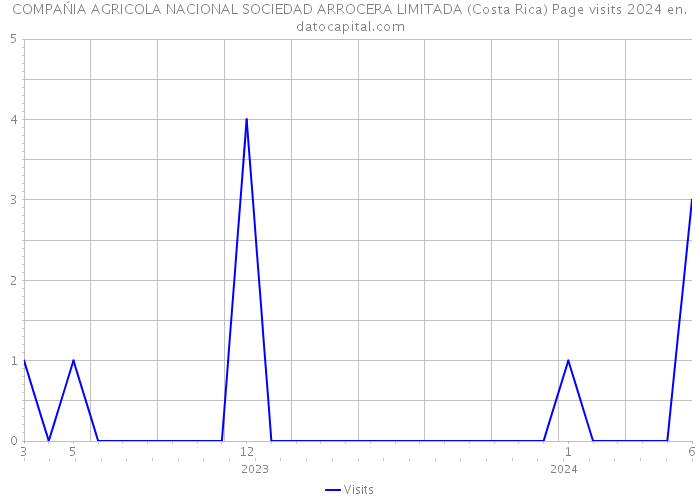 COMPAŃIA AGRICOLA NACIONAL SOCIEDAD ARROCERA LIMITADA (Costa Rica) Page visits 2024 