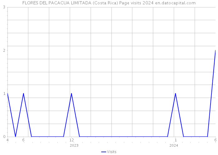 FLORES DEL PACACUA LIMITADA (Costa Rica) Page visits 2024 