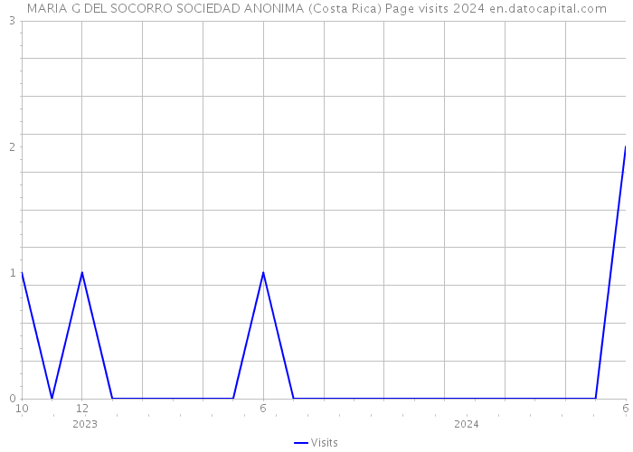 MARIA G DEL SOCORRO SOCIEDAD ANONIMA (Costa Rica) Page visits 2024 