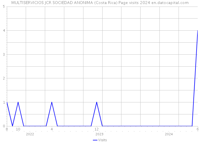 MULTISERVICIOS JCR SOCIEDAD ANONIMA (Costa Rica) Page visits 2024 