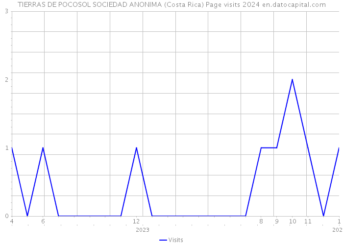TIERRAS DE POCOSOL SOCIEDAD ANONIMA (Costa Rica) Page visits 2024 