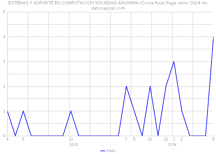 SISTEMAS Y SOPORTE EN COMPUTACION SOCIEDAD ANONIMA (Costa Rica) Page visits 2024 